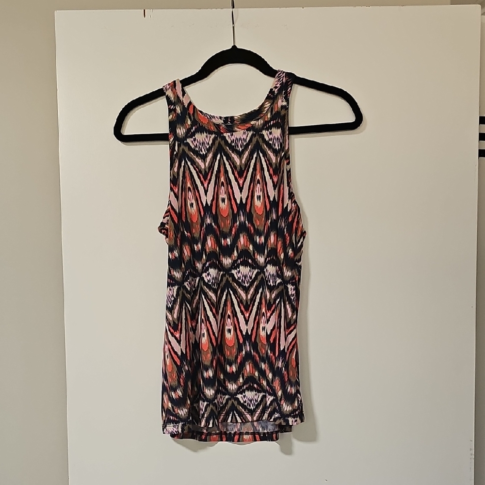 Source Unknown Vibrant Geometric Tank Top